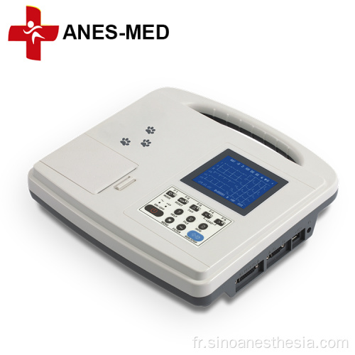 Machine portative d&#39;ECG d&#39;électrocardiographe de canal de la CE 100 ECG